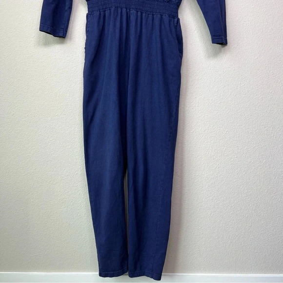 Vintage 80’s Western Bedazzled Jumpsuit Navy Blue small - Picture 5 of 12